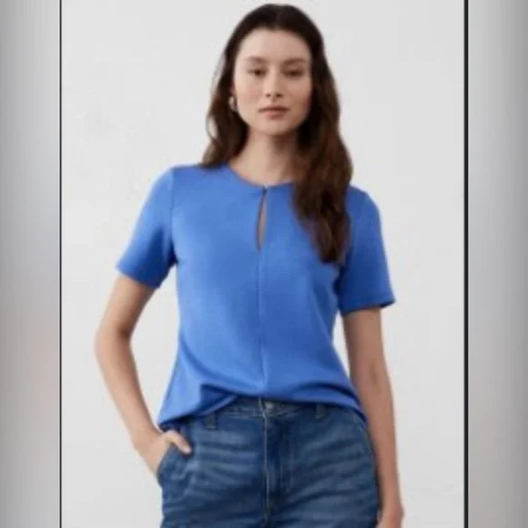 Elegant Periwinkle Blue Women's Top - Picture 5 of 5